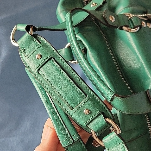 Coach bag satchel green blue NWT - Picture 4 of 7
